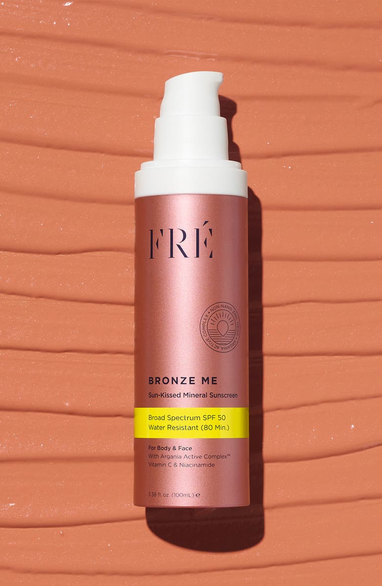 FRÉ Skincare BRONZE ME Sun-Kissed Mineral Sunscreen SPF 50, Alternate, color, Bronze