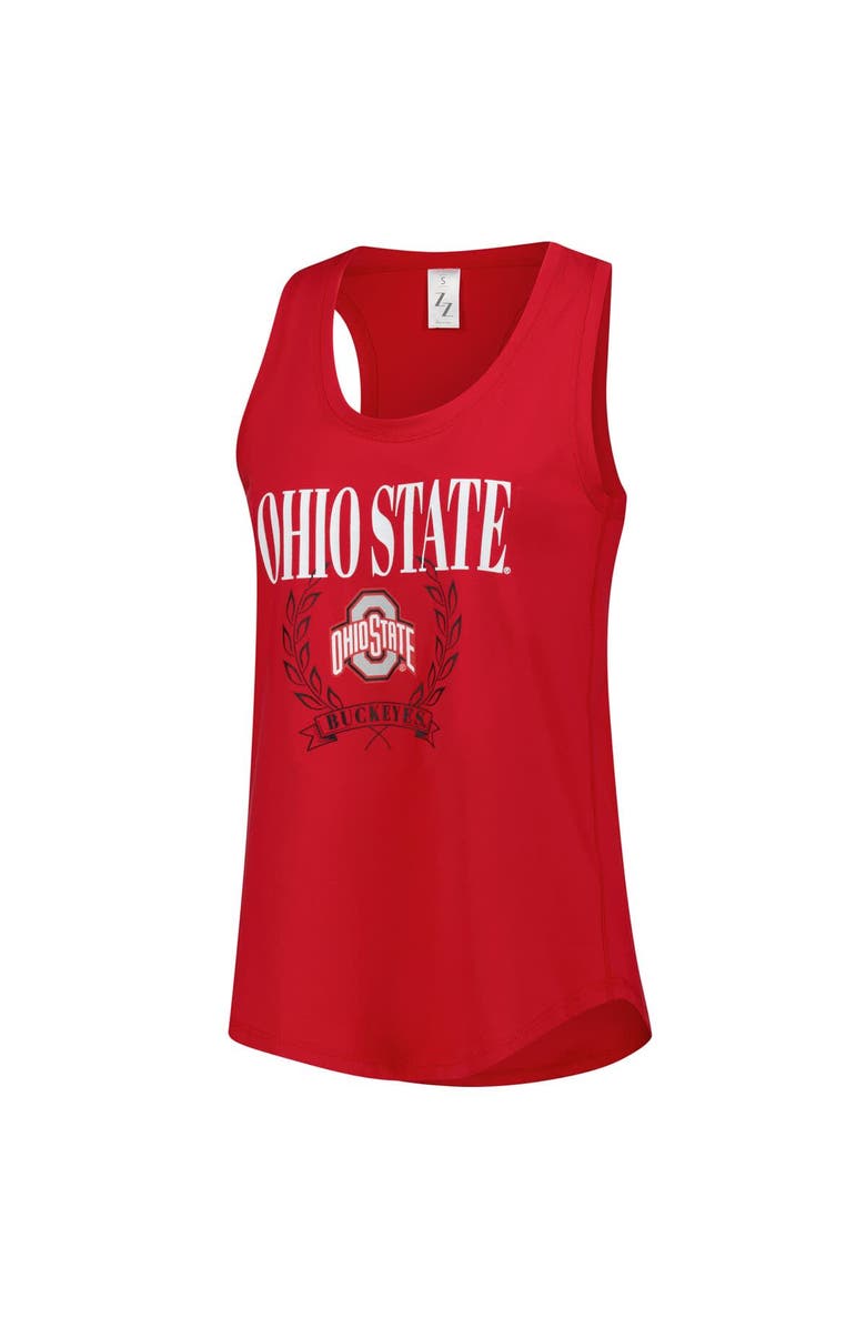 ZOOZATZ Women's ZooZatz Scarlet Ohio State Buckeyes Everyday Tank Top, Alternate, color, 