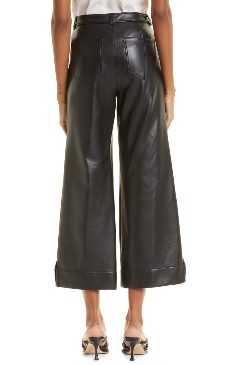 Cinq à Sept Benji Faux Leather Crop Pants, Alternate, color,