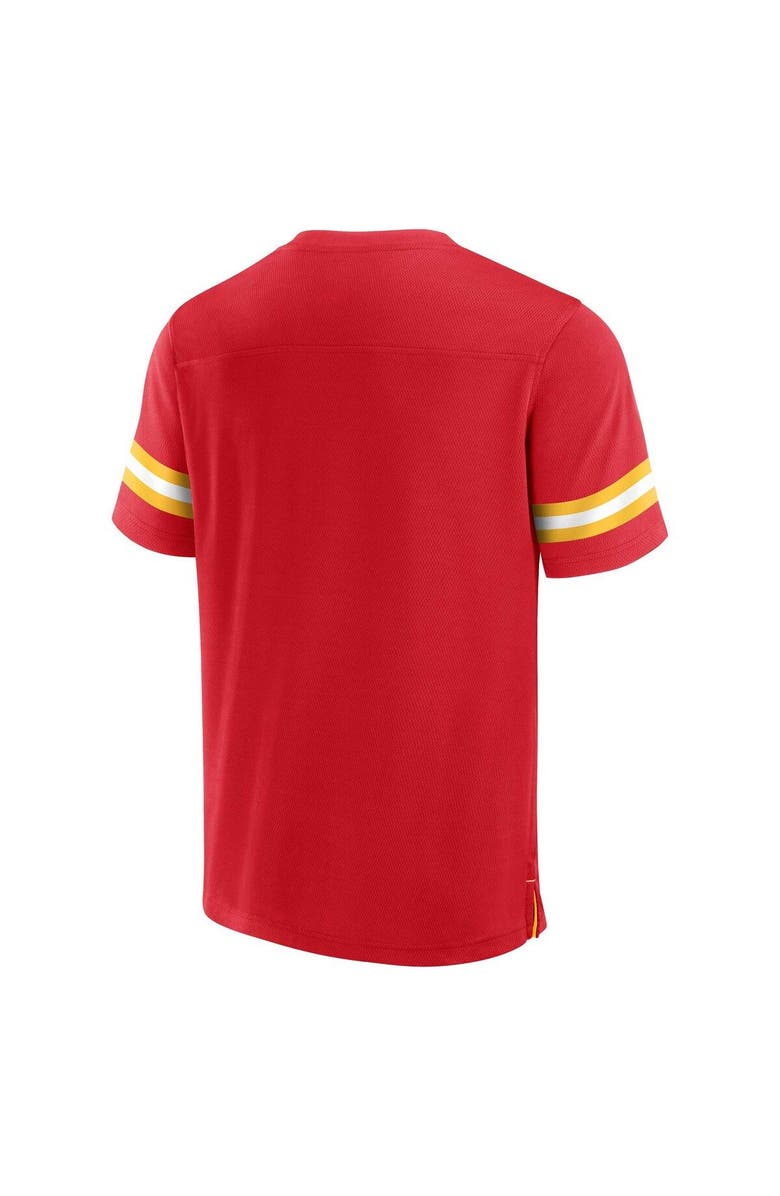 FANATICS Men's Fanatics Branded Red Kansas City Chiefs Jersey Tackle V-Neck T-Shirt, Alternate, color,