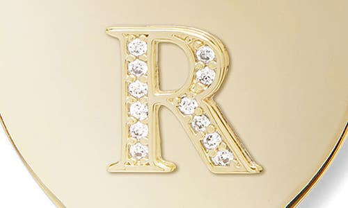 Melinda Maria Love Letters Initial Heart Medallion Necklace In Gold R