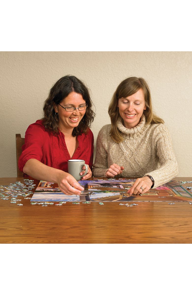 Cobble Hill 1000 Piece Puzzle, Welcome To The Lake House Reference Poster Included, Alternate, color, Multicolored