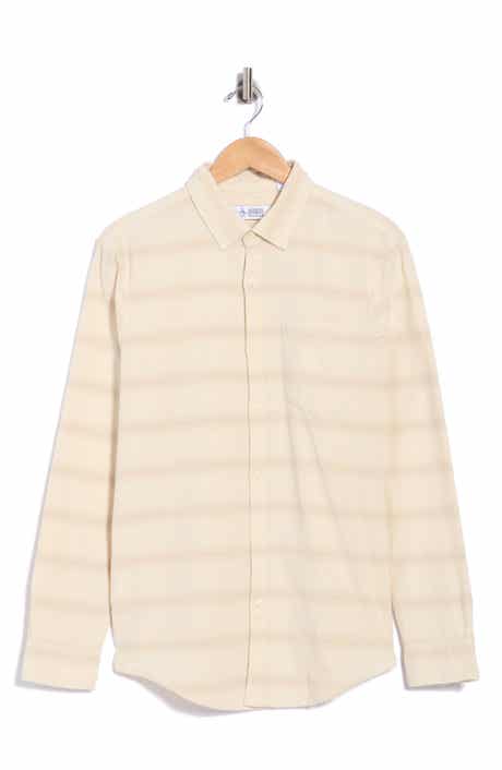Long Sleeve Striped Corduroy Shirt