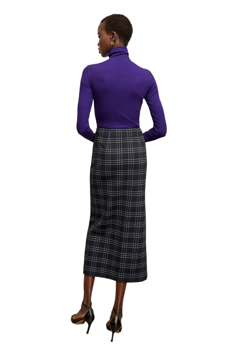 Amara Skirt - Knit Suiting, Alternate, color, Plaid