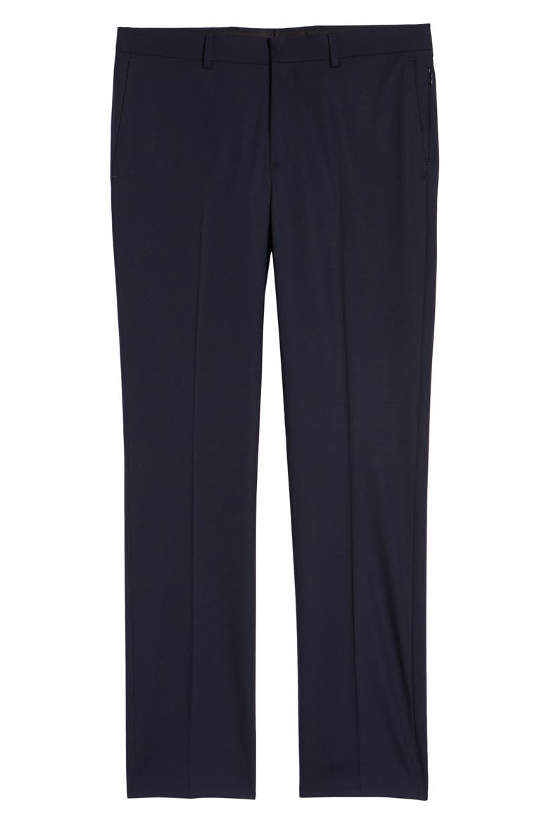 Tech-Smart Slim Fit Stretch Wool Dress Pants, Alternate, color, NAVY