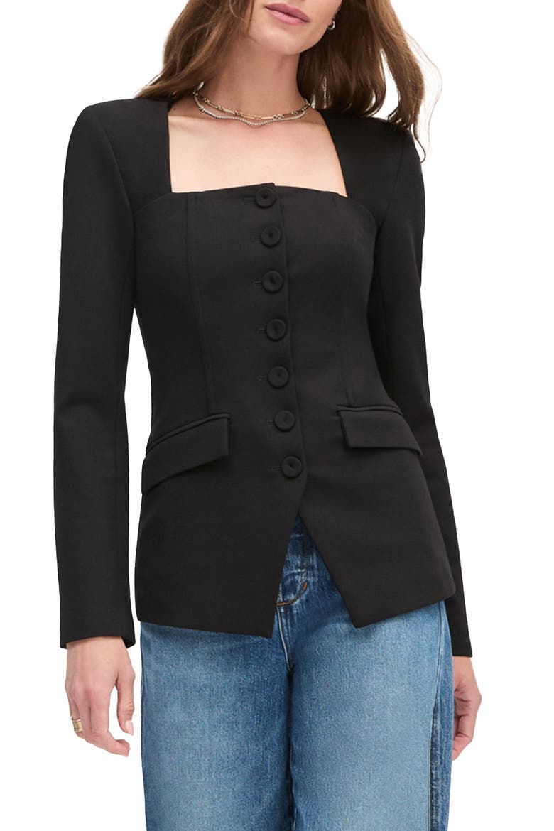 The Penelope Blazer, Main, color, BLACK