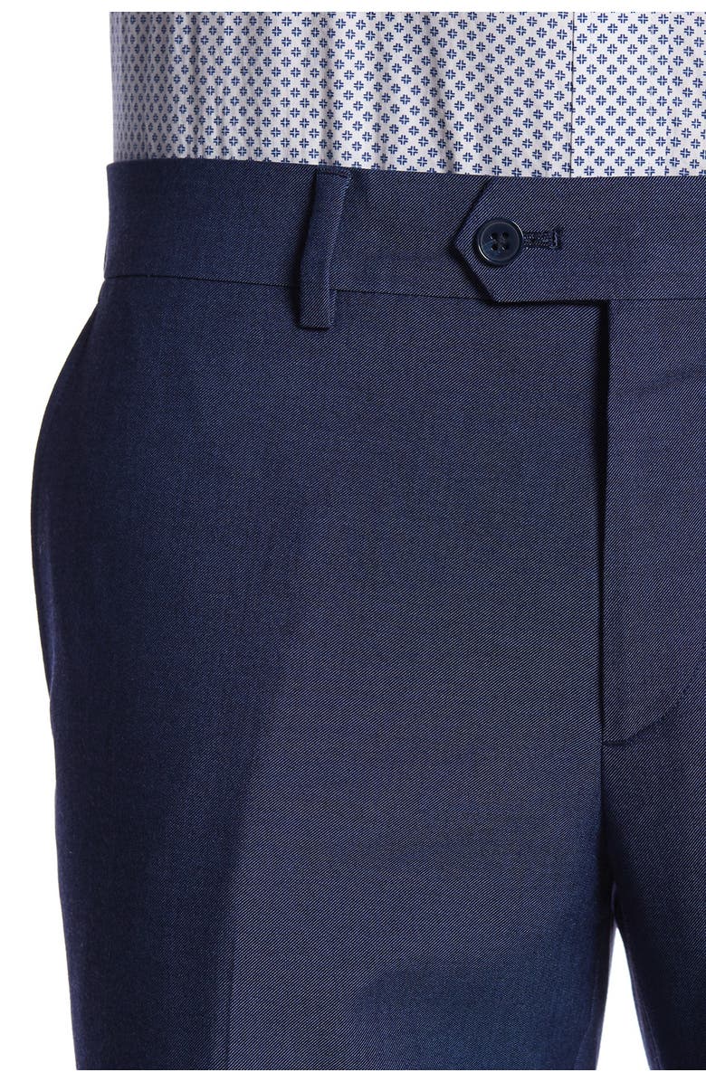 SAVILE ROW CO New Heathrow Blue Modern Fit Gab Suit Separate Pants - 30-34" Inseam, Alternate, color, 