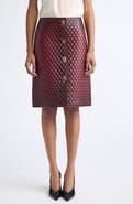 FERRAGAMO Plongé Nappa Leather Skirt