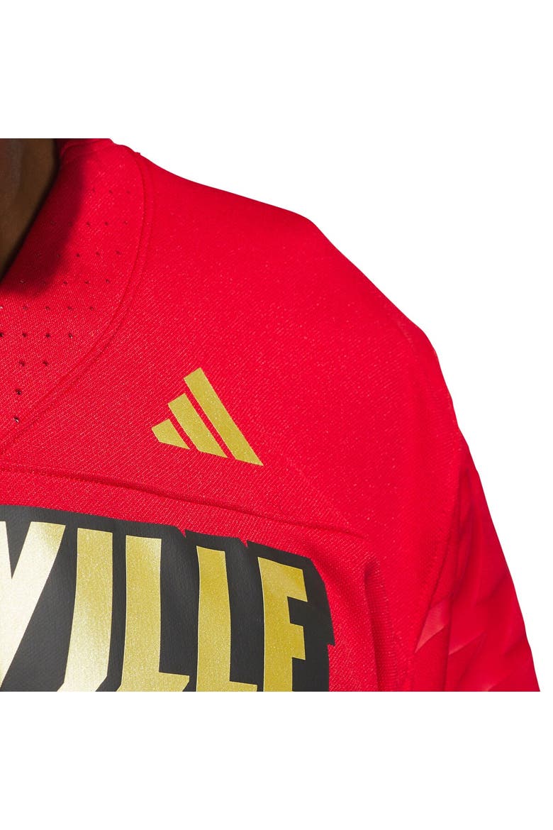 Men's adidas #24 Red Louisville Cardinals Alternate Premier Strategy Jersey, Alternate, color, Red