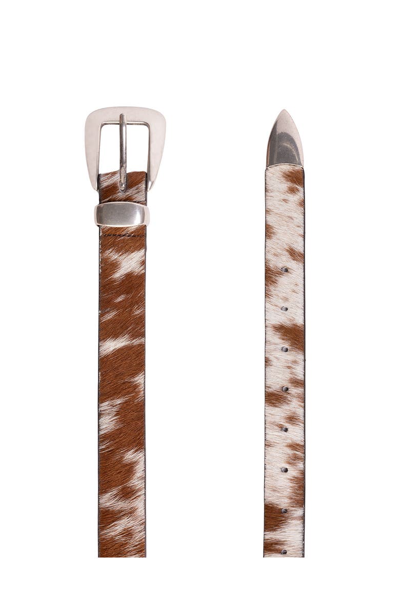 BLACK SUEDE STUDIO Tetra Belt, Alternate, color, Cowhide / Silver