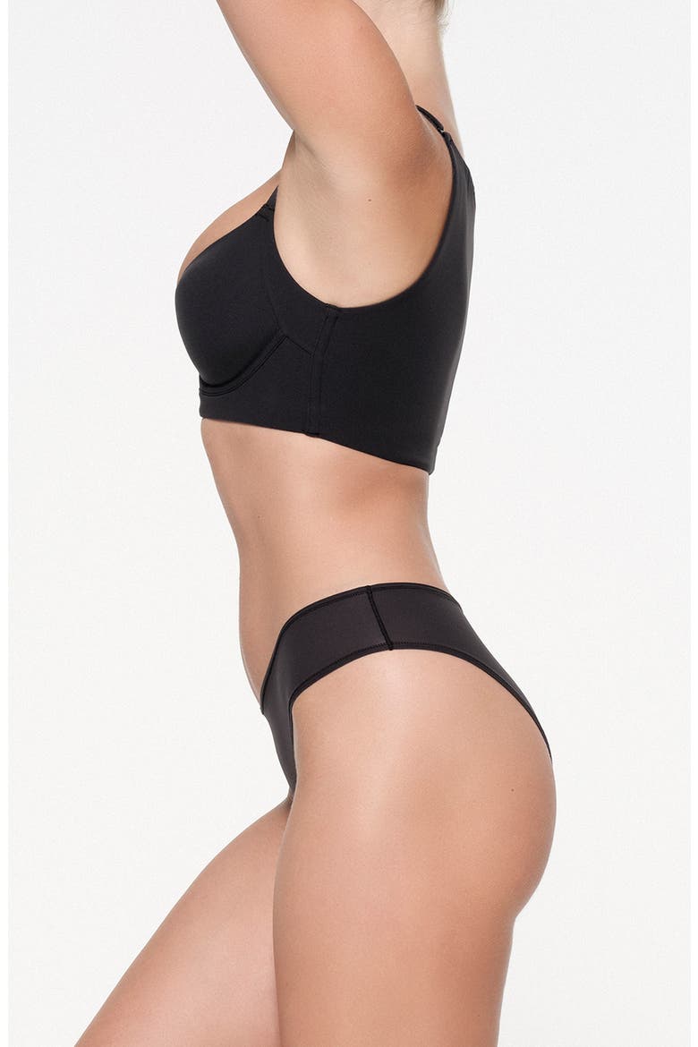 Fits Everybody Back Smoothing Full Coverage Underwire Bra, Alternate, color, ONYX