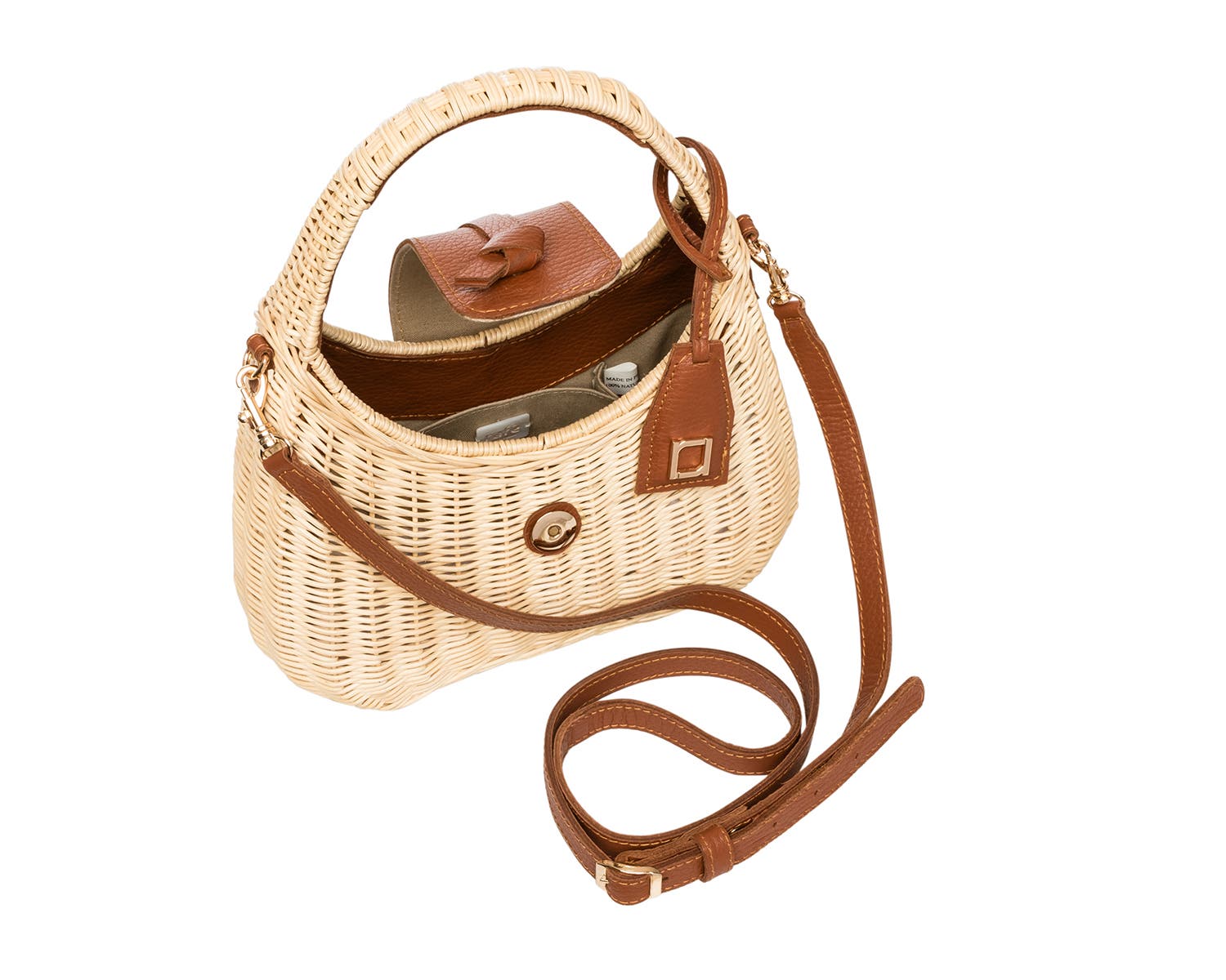 Rafe New York Mika Top Handle, Alternate, color, Natural / Cognac