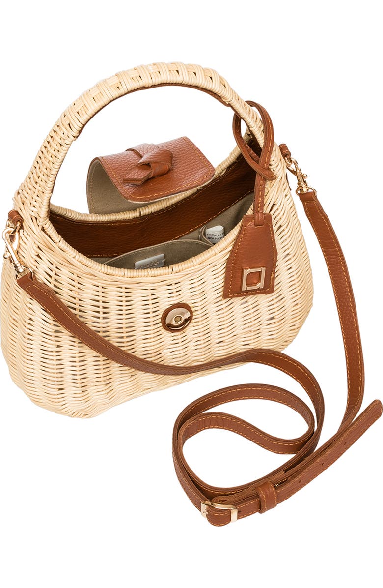 Rafe New York Mika Top Handle, Alternate, color, Natural / Cognac