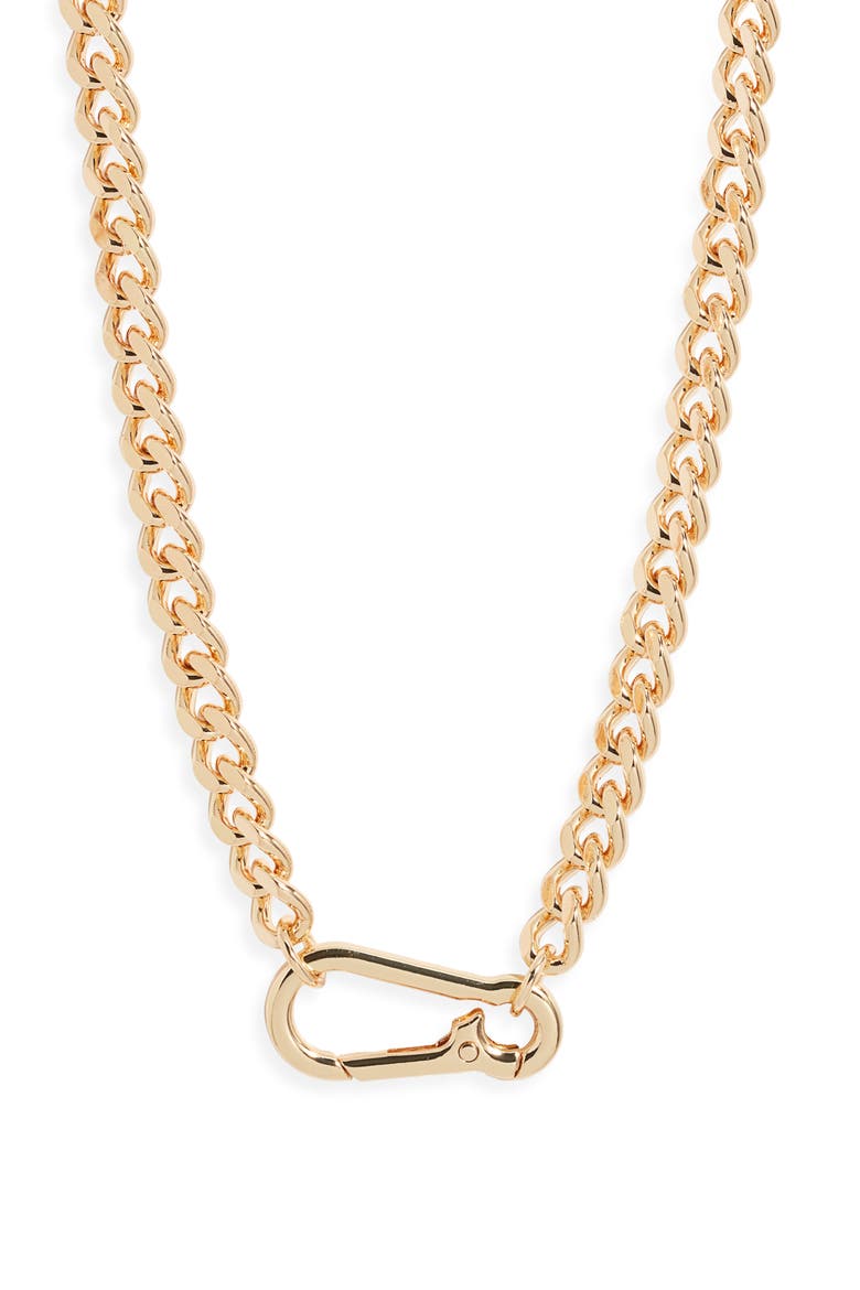 Nordstrom Carabiner Curb Chain Necklace (Women) | Nordstrom