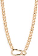 Nordstrom Carabiner Curb Chain Necklace