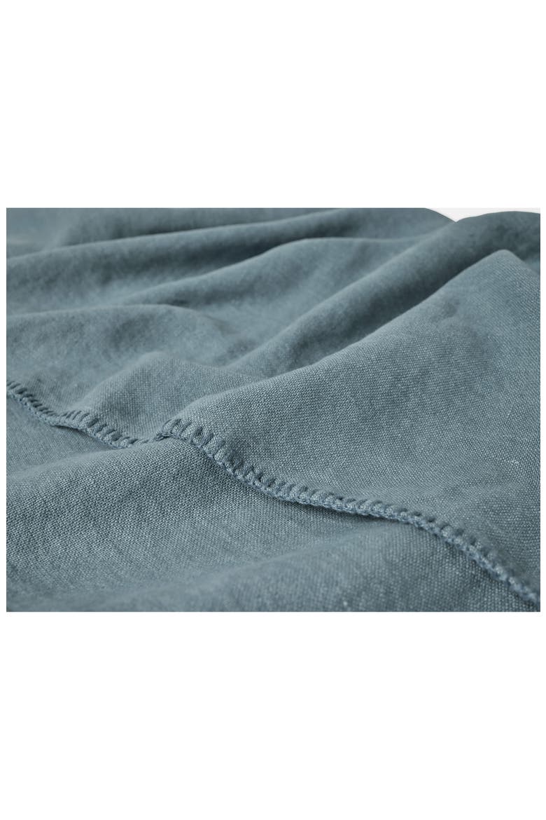 Helena Organic Linen Blanket, Alternate, color, RIVER