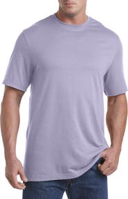 Harbor Bay by DXL Big & Tall Moisture-Wicking Jersey T-Shirt