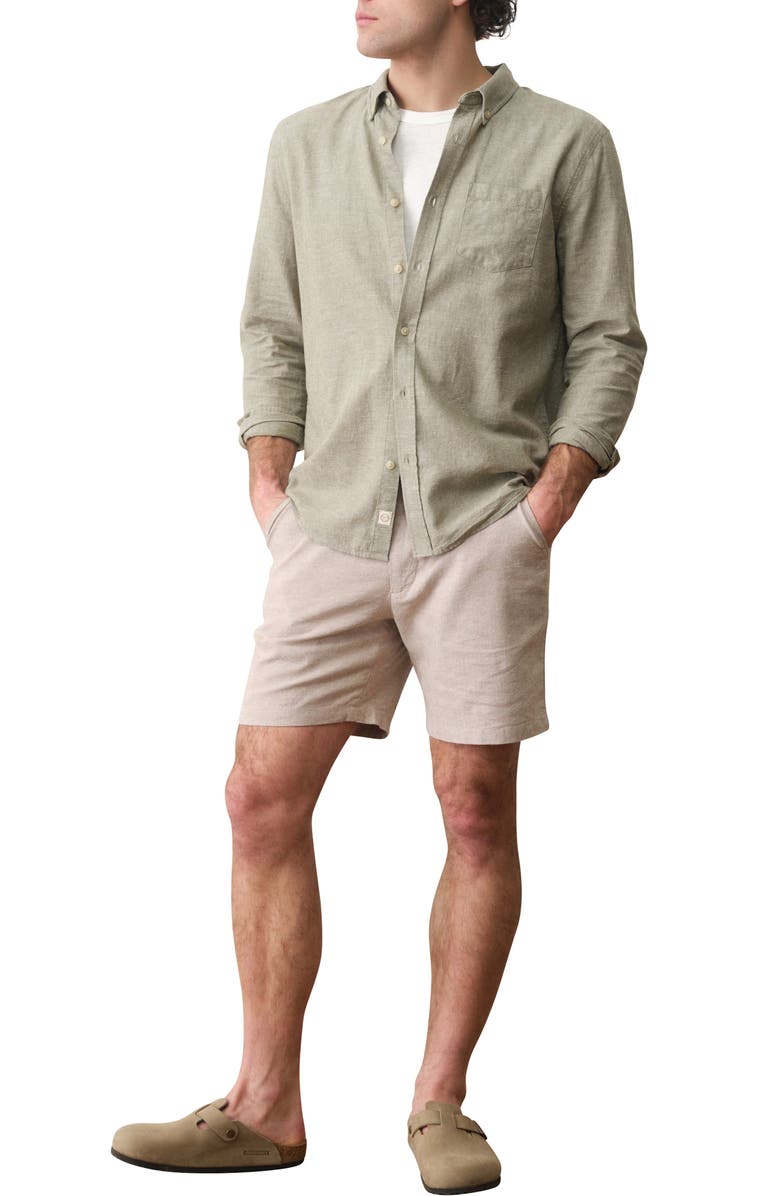 Marine Layer Saturday Hemp Chino Shorts, Alternate, color, Taupe