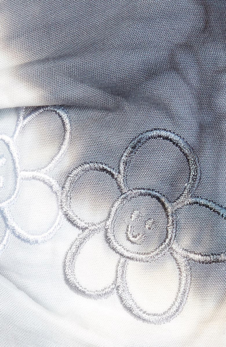 Collina Strada Floral Embroidered Tie Dye Cotton Face Mask, Alternate, color,