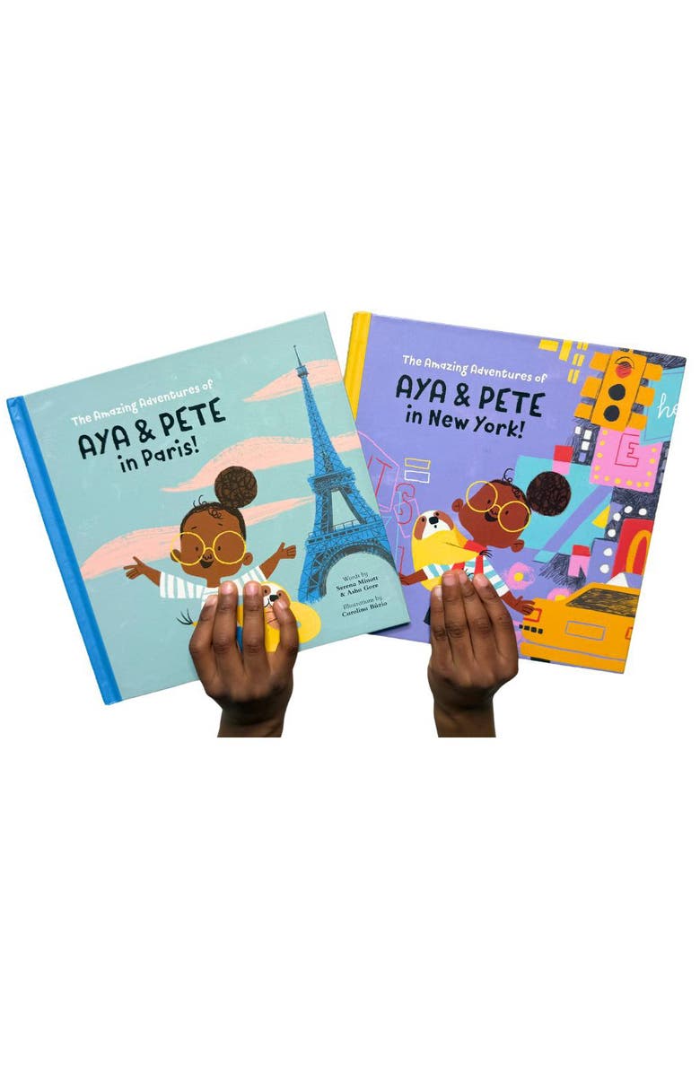 AYA AND PETE 'The Amazing Adventures of Aya & Pete' Paris & NYC Duo Book Set, Alternate, color,
