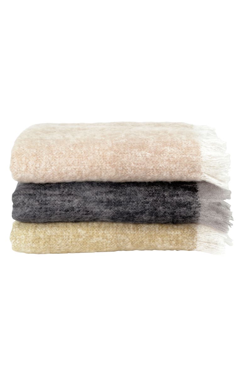 Michael Aram Mohair & Wool Throw, Alternate, color,