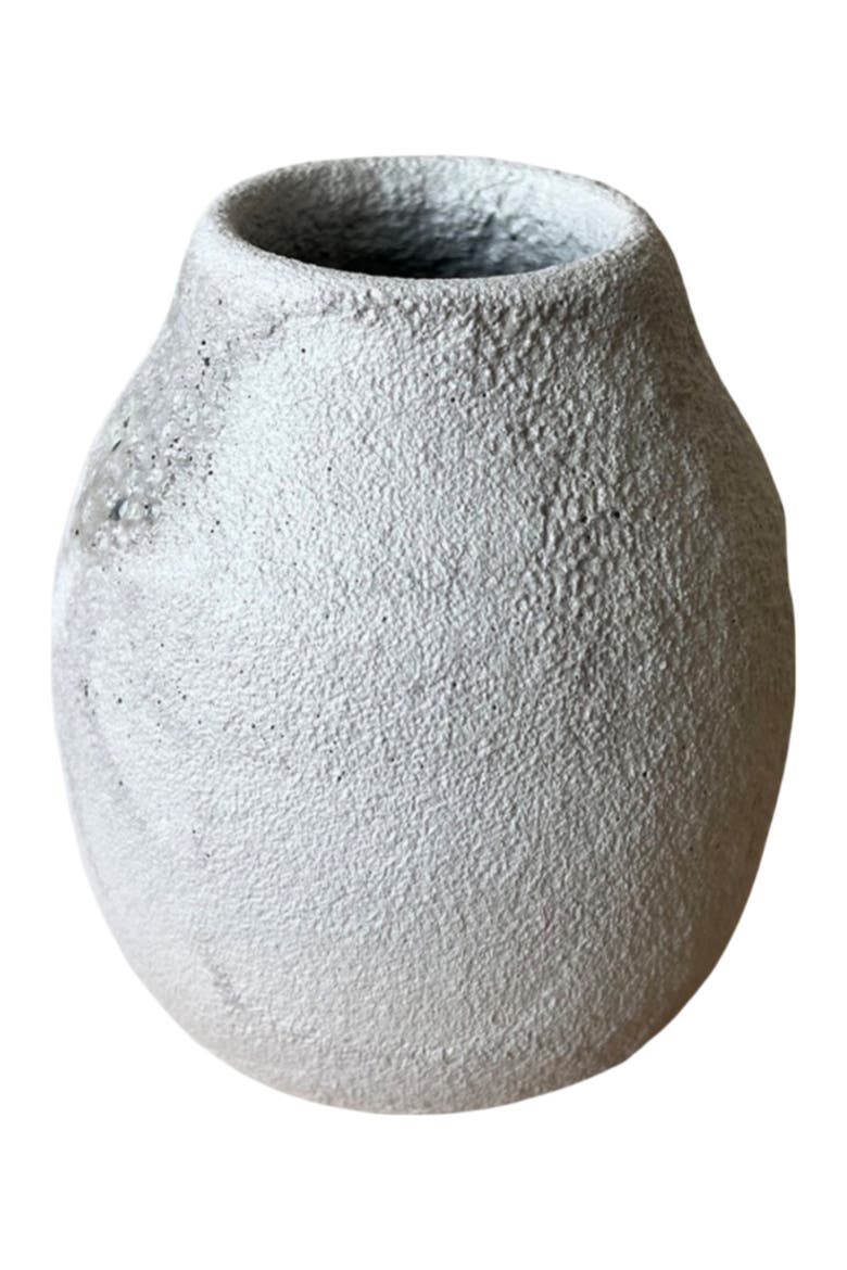 Round Crater Vase, Main, color, Grey