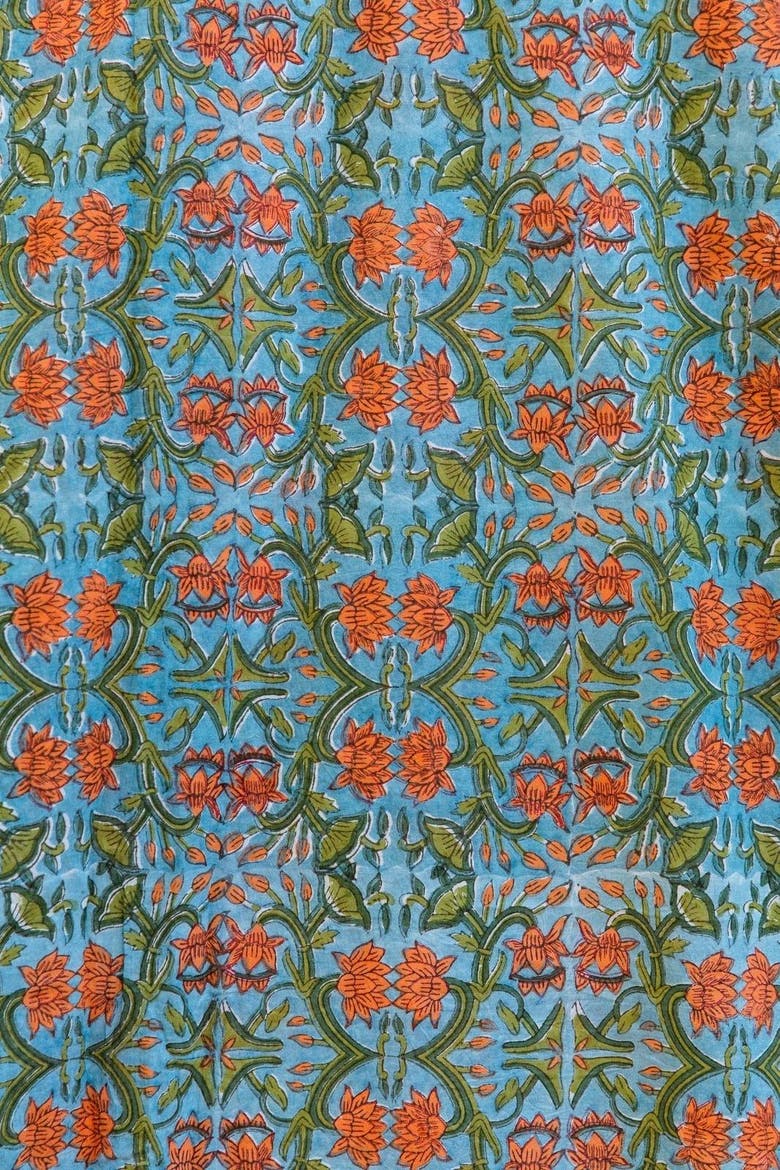 Topanga Quilt - Queen, Alternate, color, White, blue, green, pink