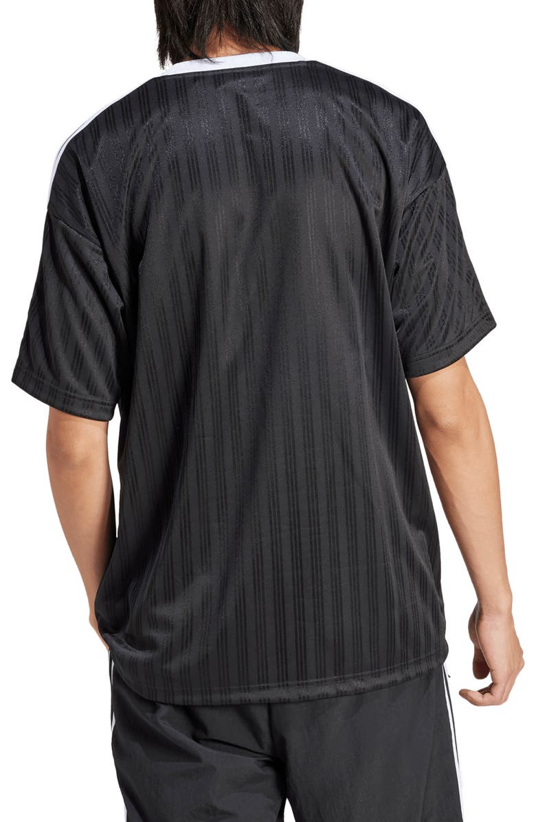 adidas Adicolor Relaxed Fit Recycled Poly T-Shirt, Alternate, color, Black/Whit