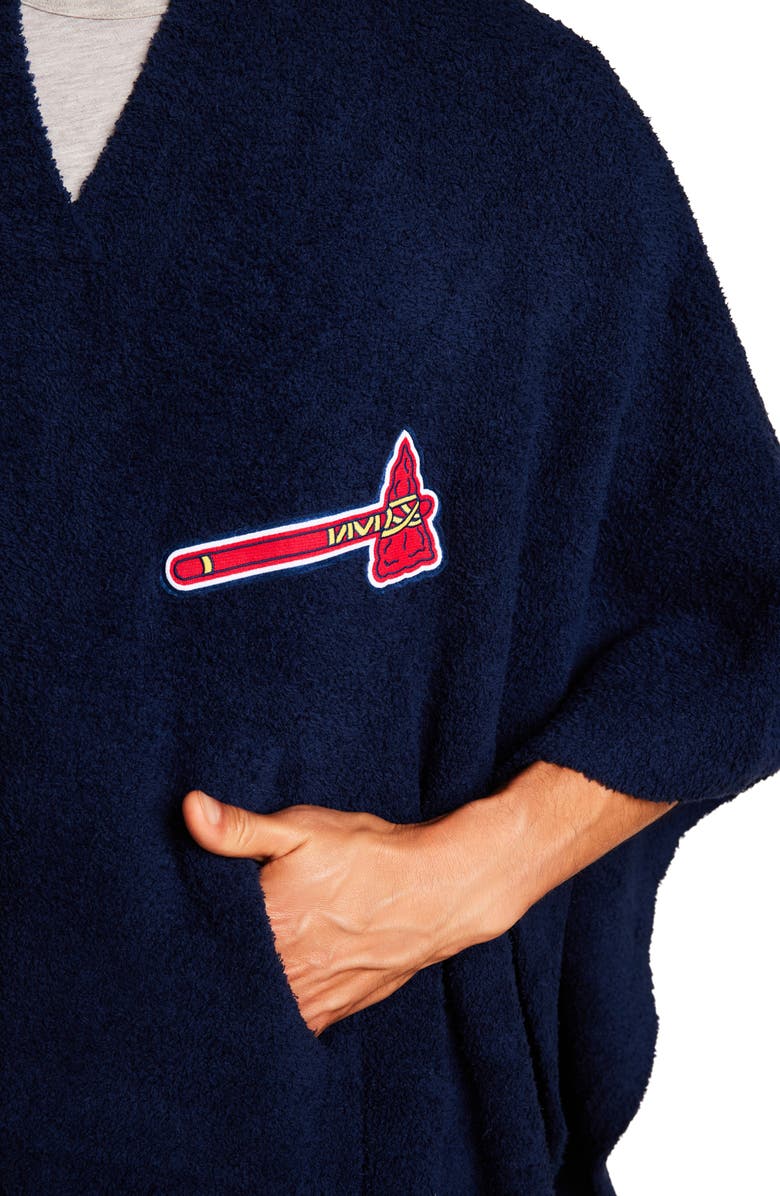 Barefoot Dreams<sup>®</sup> CozyChic<sup>®</sup> Atlanta Braves Everything Poncho, Alternate, color, Braves Multi