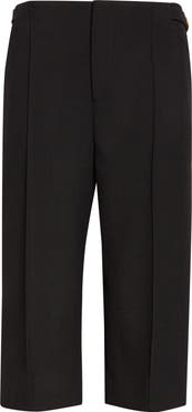 Chloé Tailored Wool Crepe Capri Pants