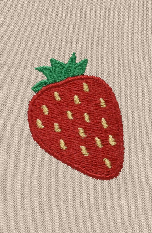 DALIX DALIX STRAWBERRY CROPPED FLEECE HOODIE 