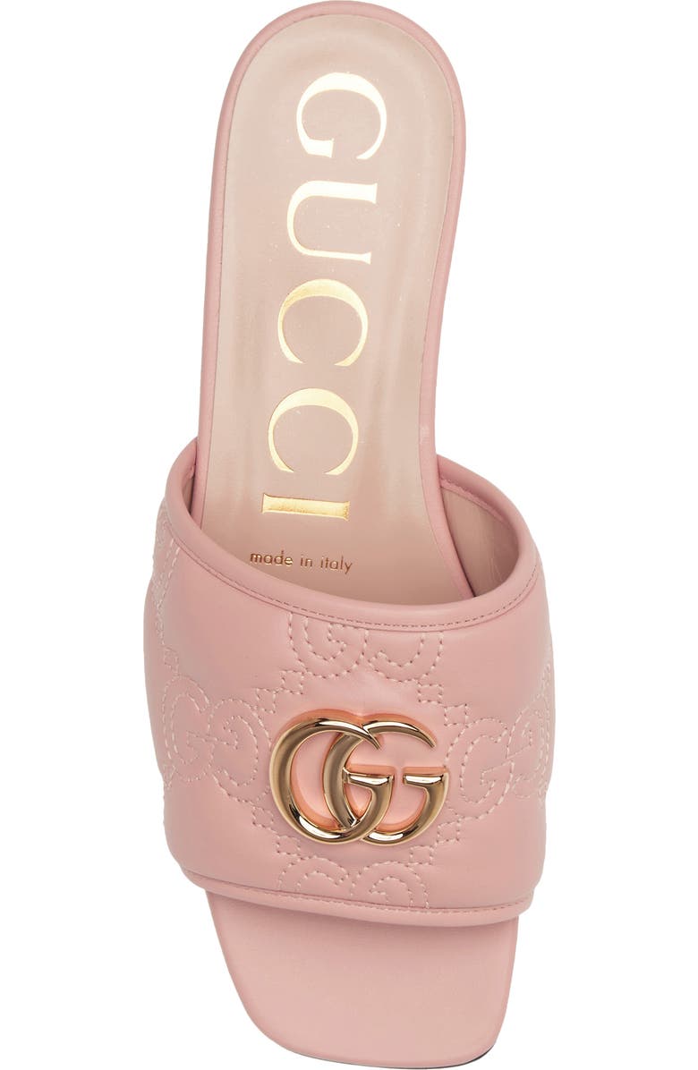 Gucci Jolie GG Matelassé Slide Sandal, Alternate, color, Perfect Pink