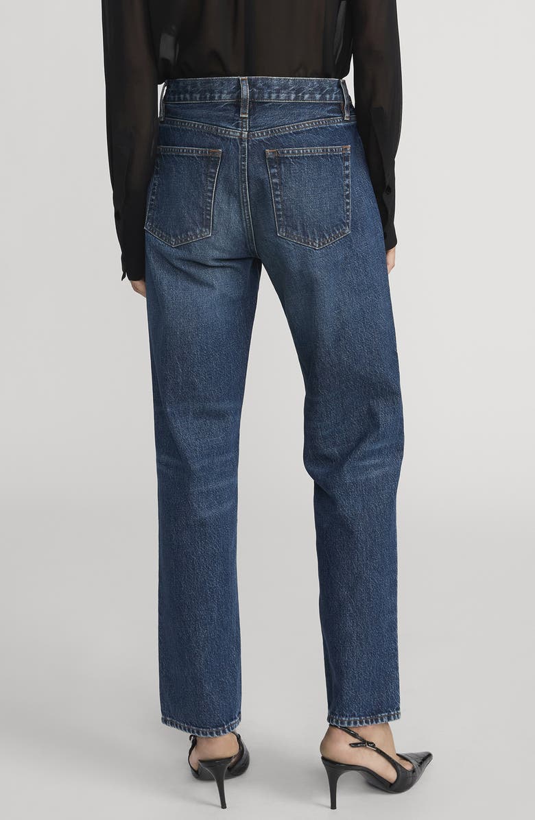 FRAME The Hang High Waist Ankle Straight Leg Jeans, Alternate, color, Sail