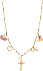 Lily Nily Kids' Ballet Enamel Charm Necklace