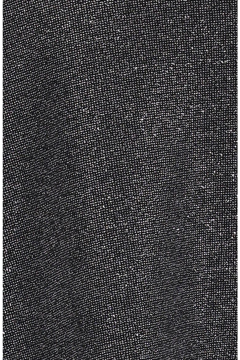 Anna Metallic One-Shoulder Flare Jumpsuit, Alternate, color, BLACK SILVER
