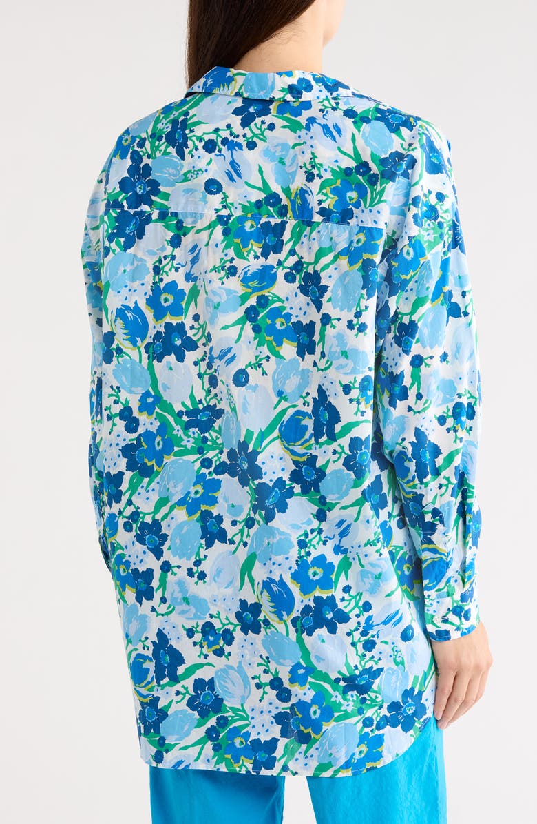 Frank & Eileen Relaxed Fit Floral Cotton Button-Up Shirt, Alternate, color, Multi Blue White Floral