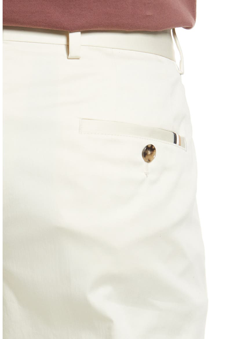 Hugo Boss Genius Slim Fit Stretch Pleated Pants, Alternate, color, OPEN WHITE