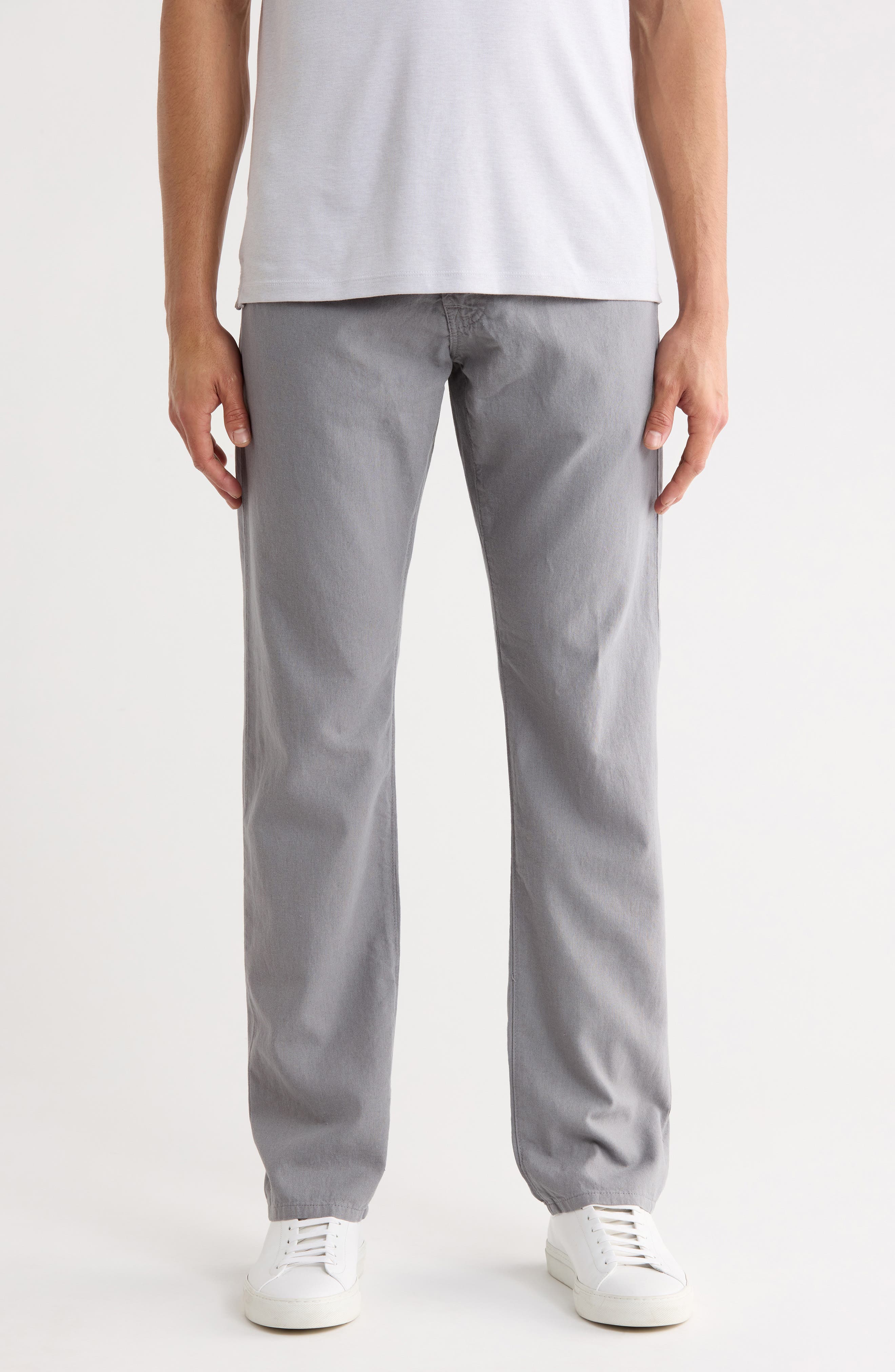 Graduate Slim Straight Leg Linen Blend Pants