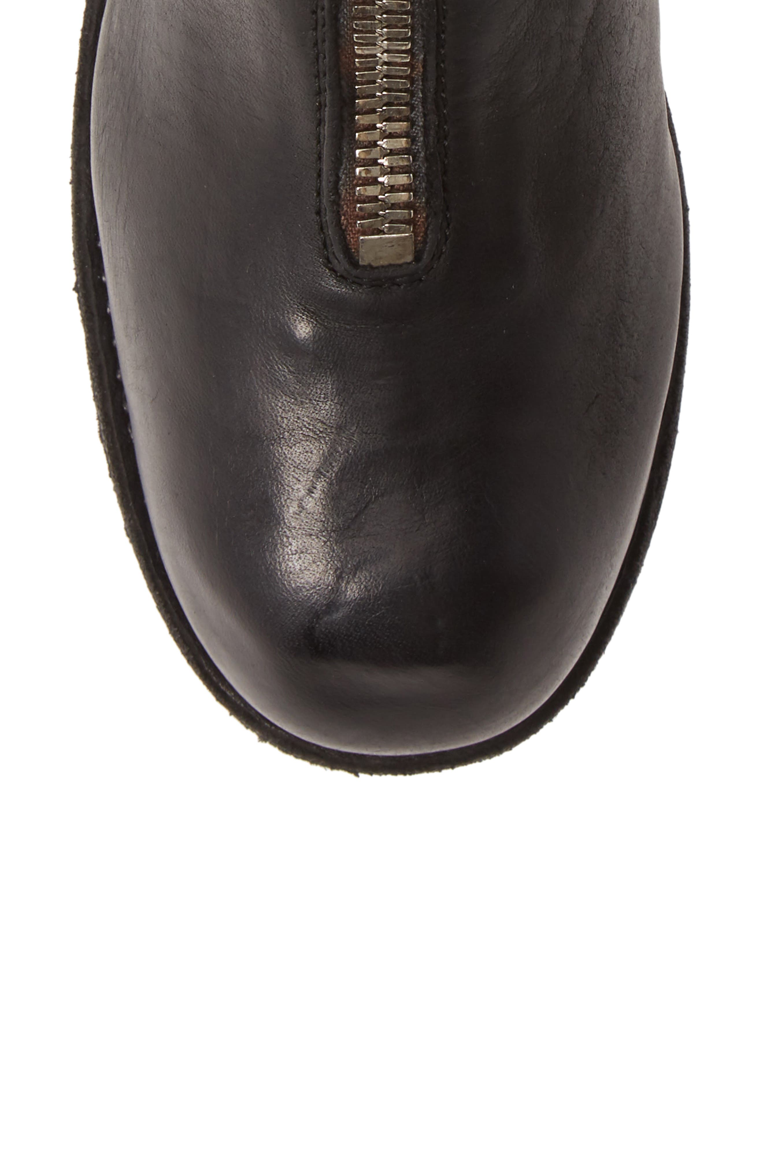 Front Zip Boot, Alternate, color, BLACK