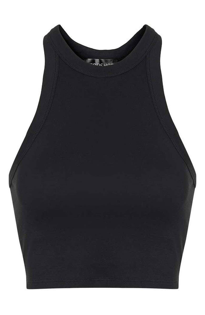 Topshop Racerback Crop Tank, Alternate, color, 