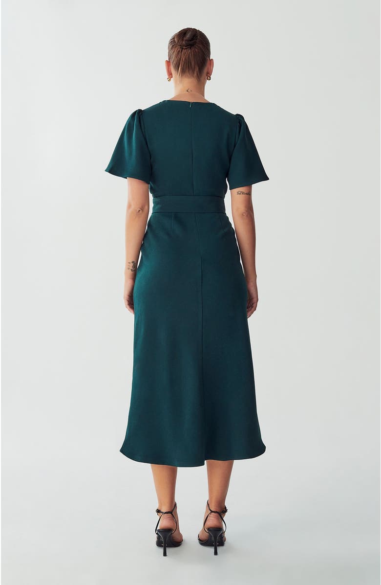 WILLA Bessi Midi Dress, Main, color, Emerald