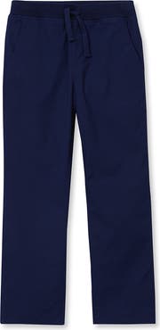 Lands' End Boys Iron Knee Stretch Jersey Lined Pull On Pants