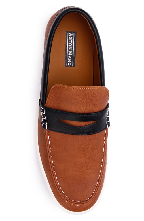 Aston Marc Casual Slip-on Sneaker In Tan