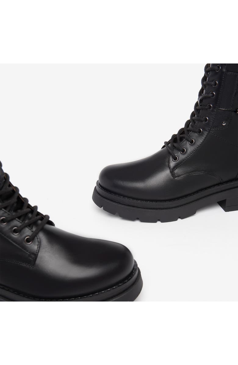 NeroGiardini Logo Plate Lug Sole Bootie, Alternate, color,