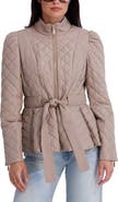 Kensie Quilted Peplum Jacket