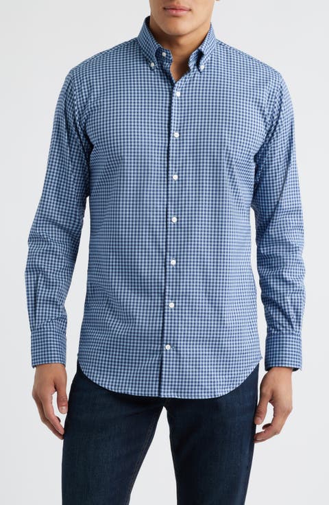Crown Light Plaid Button-Down Shirt