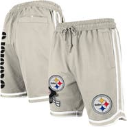 New Era Men's New Era Light Beige Pittsburgh Steelers Stone Multi Patch Shorts