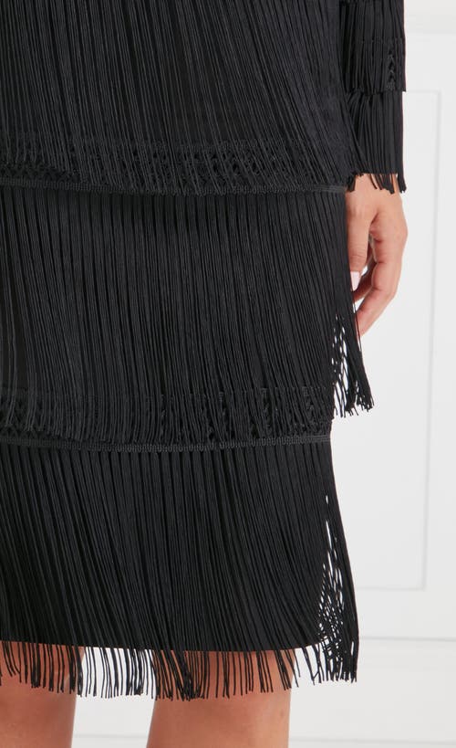 Temperley London Fringe Skirt In Black