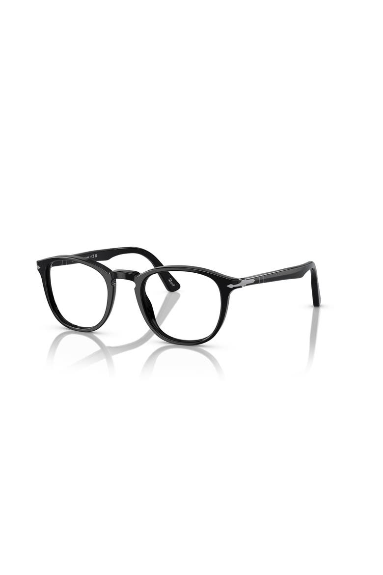49mm Round optical glasses, Main, color, Black