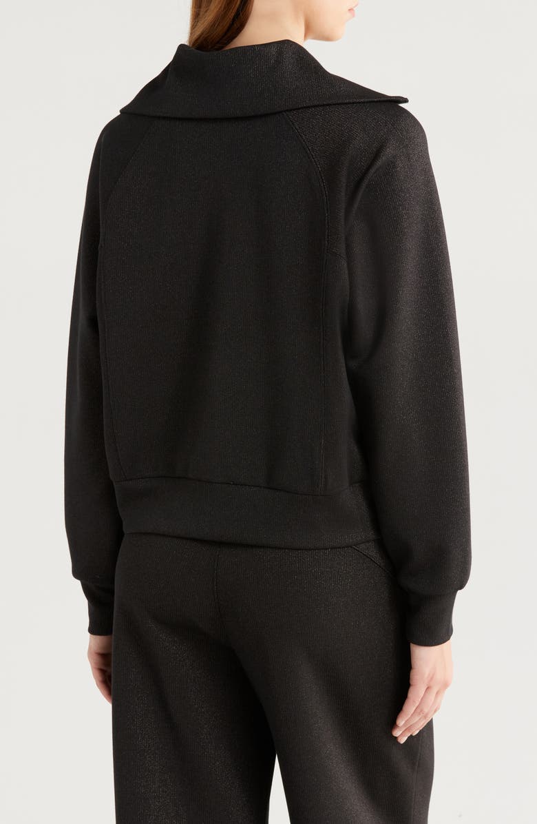 SPANX<sup>®</sup> AirEssentials Shine Half Zip Sweatshirt, Alternate, color, 